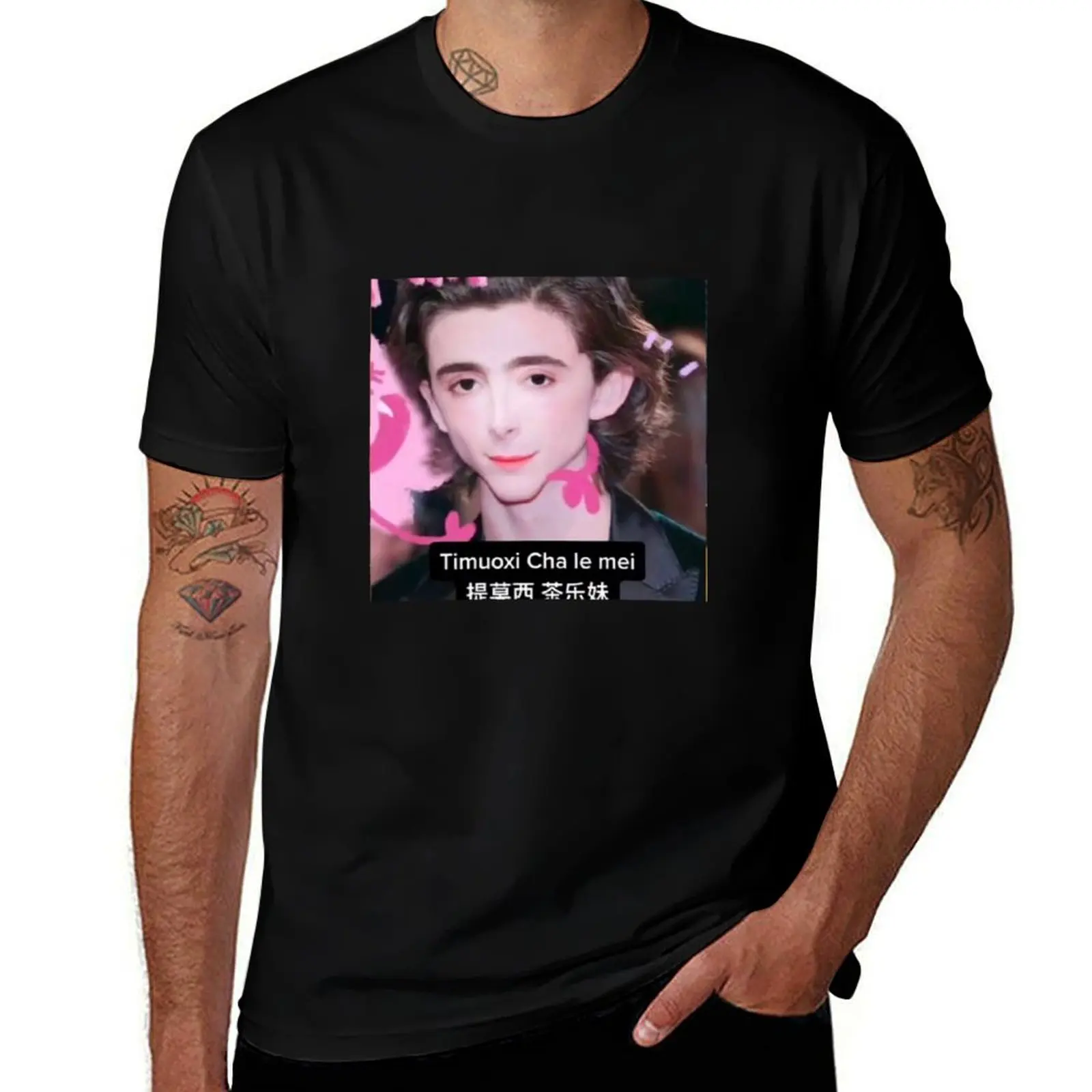

Timuoxi Cha le mei T-Shirt t shirts for man graphic funny cotton t shirt pack T-Shirt