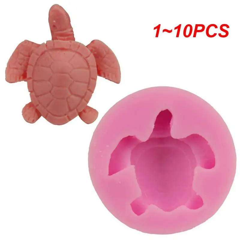 1~10PCS Baking Silicone Practical Health Durable Non-toxic Kitchen Lovely Portable Security Home Furnishing Mold Cake Turtle