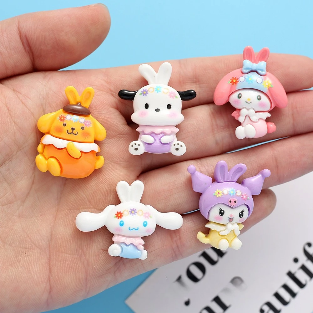 ミニソ サンリオの新作 光沢のある漫画風DIYレジンアクセサリー クリームグルー 携帯電話ケース ヘッドドレス ヘアクリップ 収納ボックス パッチ