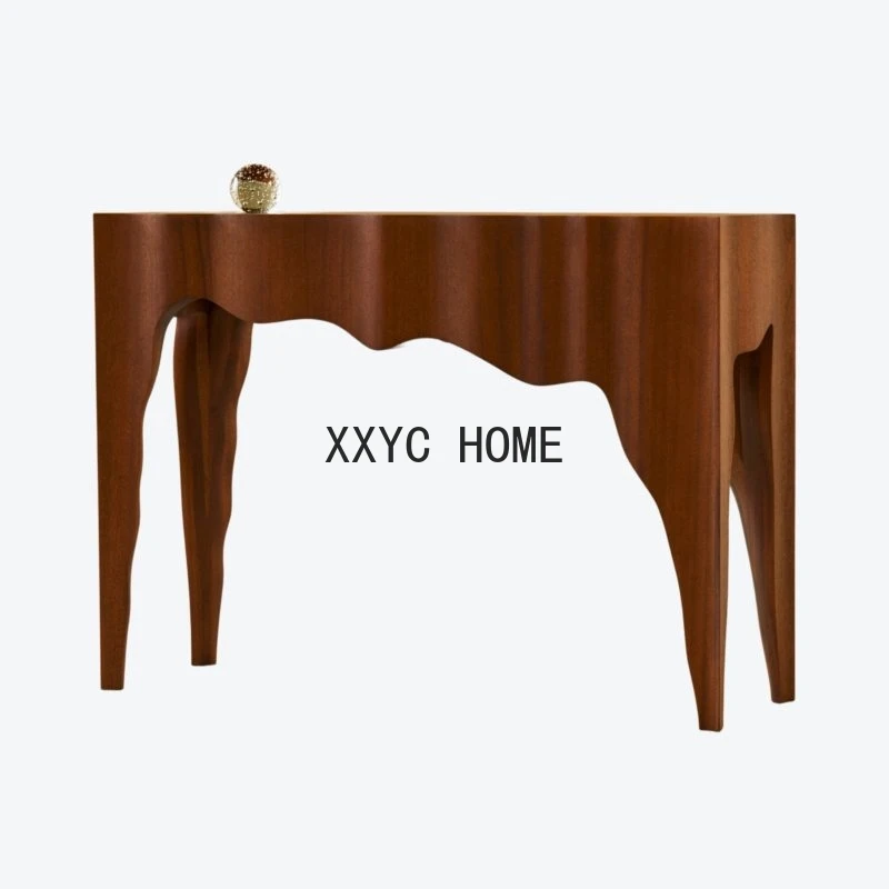 

Mid-Ancient Retro Console Tables Modern Minimalist a Long Narrow Table Console Aisle Italian Corridor Wall Entrance Side View