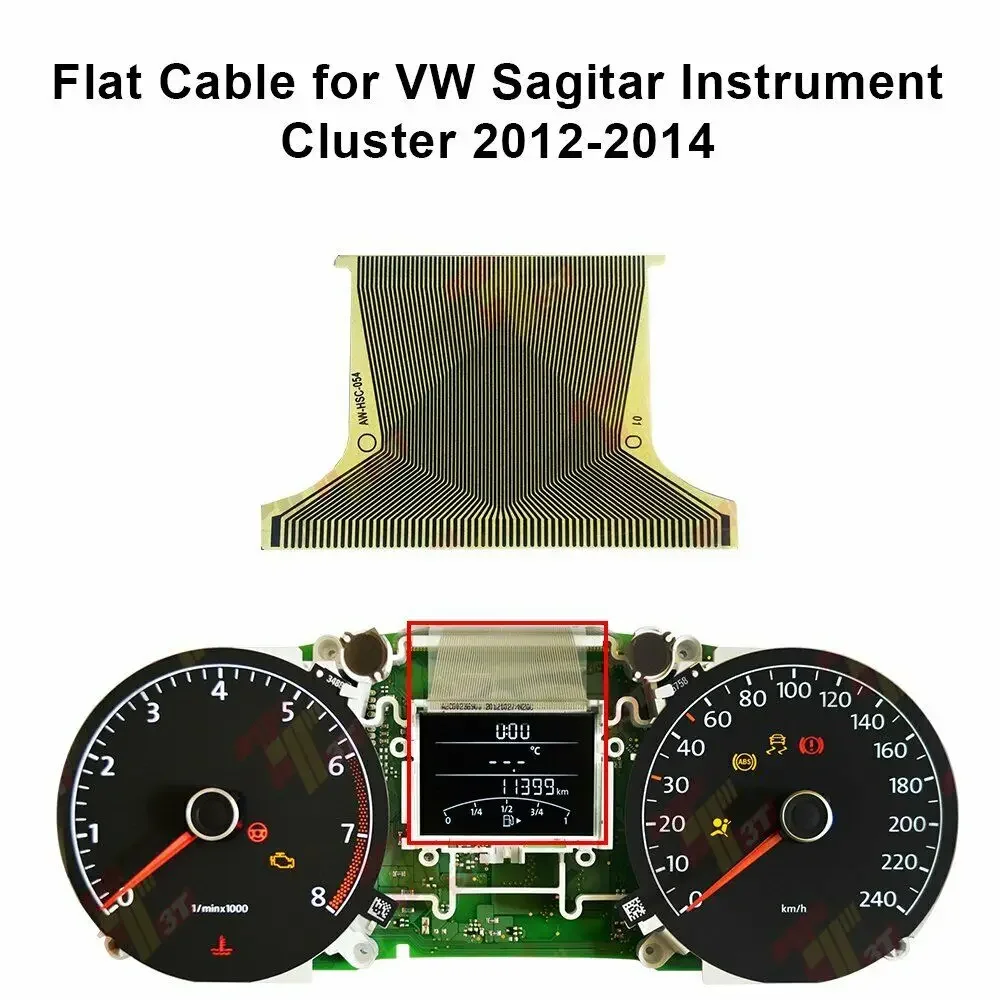 

Приборная панель Speedo, ЖК-дисплей с ленточным кабелем для VW Sagitar, приборная панель, ремонт мертвых пикселей