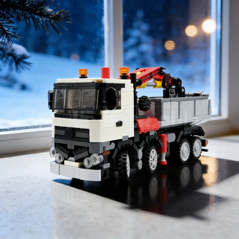 

677pcs MOC Cars Kipper Mini HoG Model Building Blocks Architecture Toy Assemble DIY Christmas Gifts Education Creative Idea