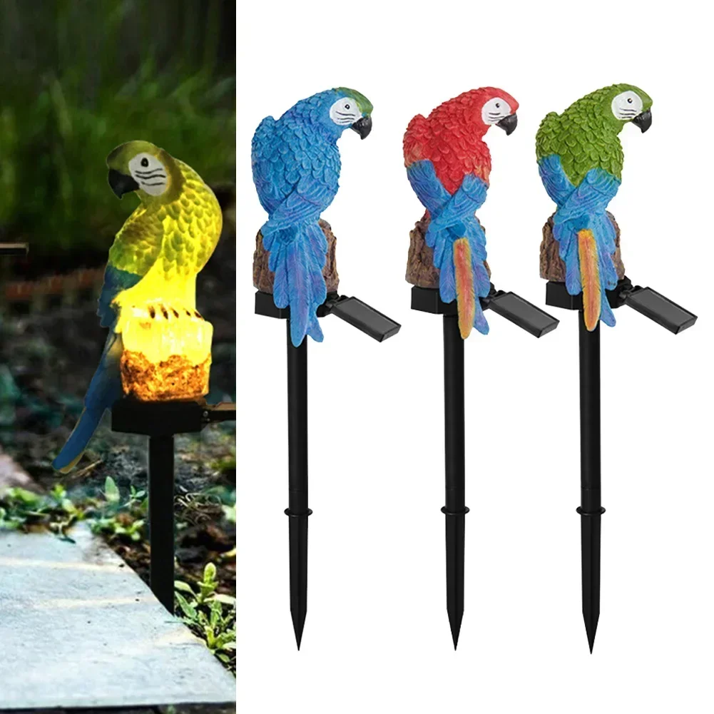 1.2V / 600mah Solar Powered Garden LED Lights Parrot Animal Lawn Ornament Waterproof Lamp Glow Party Supplies