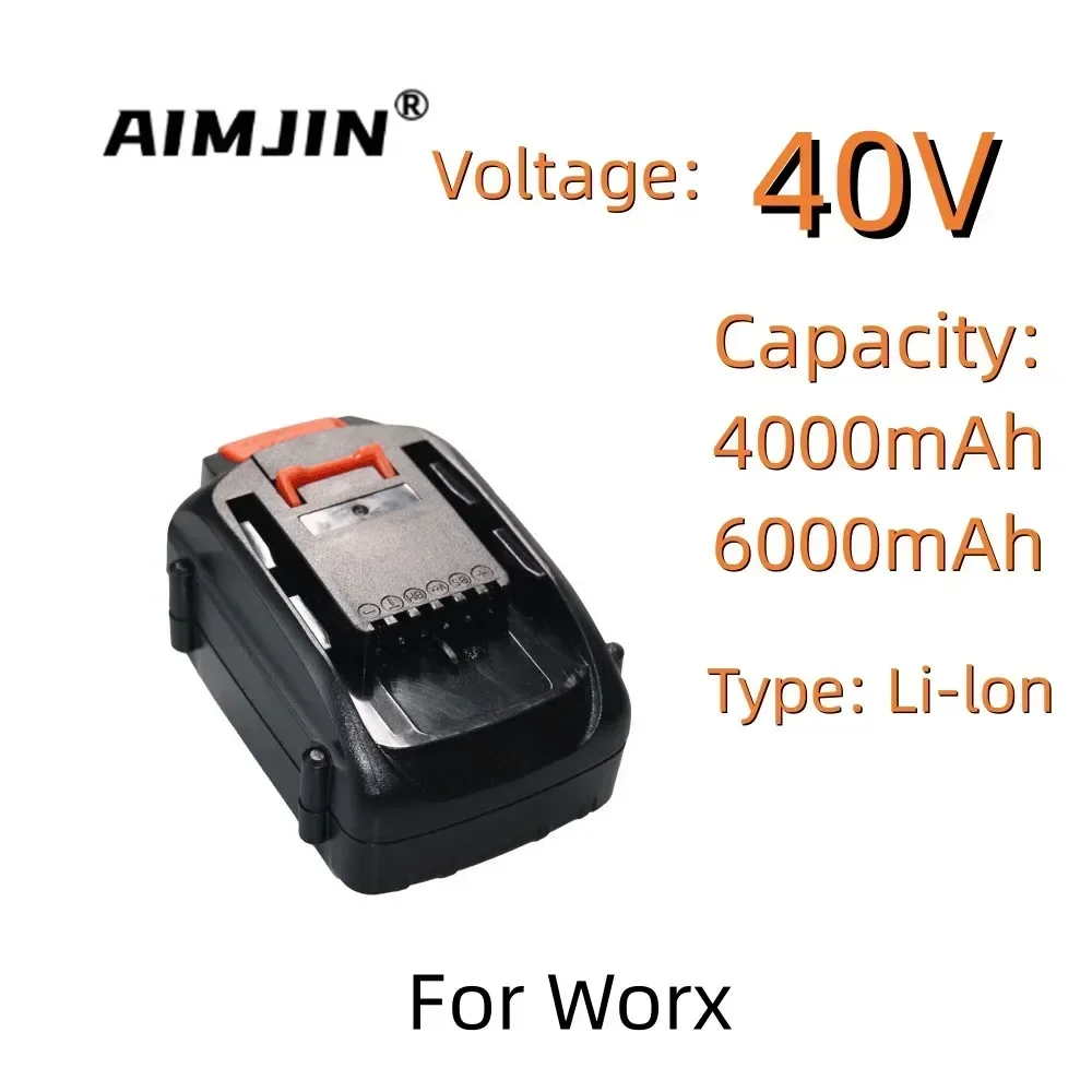 

For WORX 100% New Original 40V 4.0AH/6.0AH Replaceable Lithium-Ion Battery WA3580