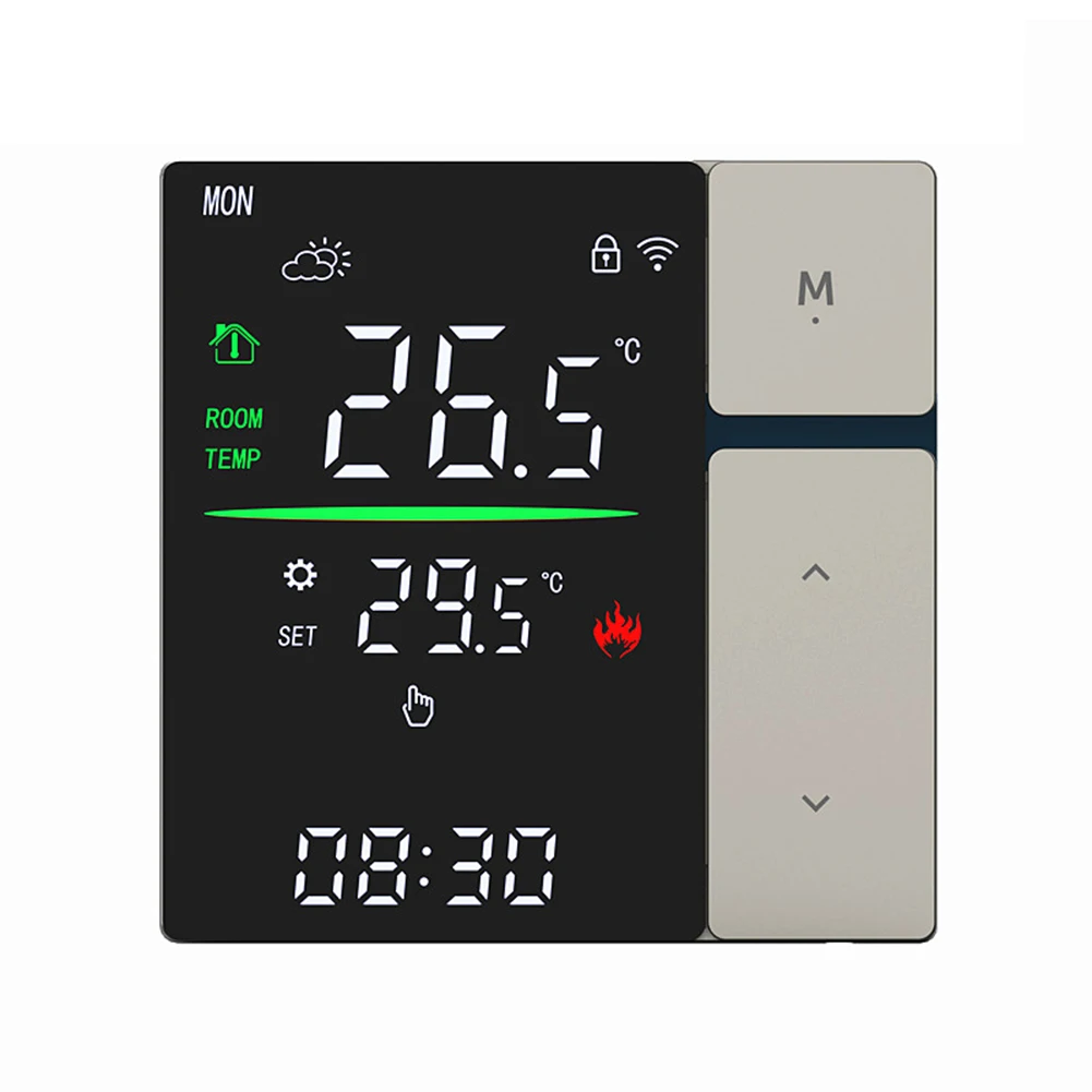 Electric Floor Heating Smart Thermostat 86*86*41 MM Electric Heating Remote Control Thermostat Elegant Design Thermostat