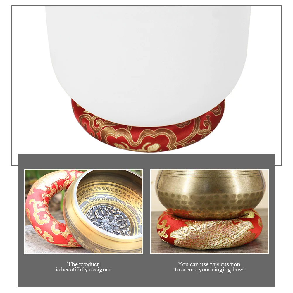 

Music Meditation Sound Bowl Cushion Silk Cotton Durable Crystal Pad for Buddhist Singing Bowl Mat Buddhism Product