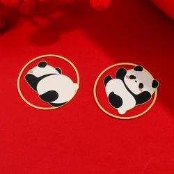 Chinese Panda Book Mark Pet Fans Collection Paper Clip Metal Bookmarks for Book Lover Gifts Stationery School Supplies