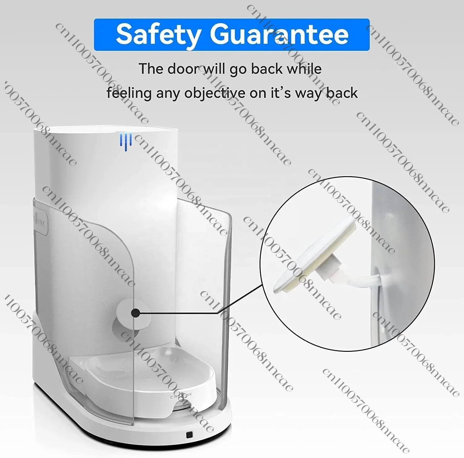 WiFi App Controlled Automatic Cat Food Feeder Smart Pet Feeder with Multi-cat Identification Health Report