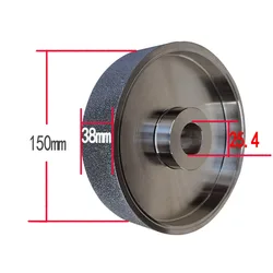 Electroplate Coated Diamond Grinding Sharpener Wheel Accessory Disc Metal Diameter 6 inch Thickness 38mm For Tungsten Tile Glass