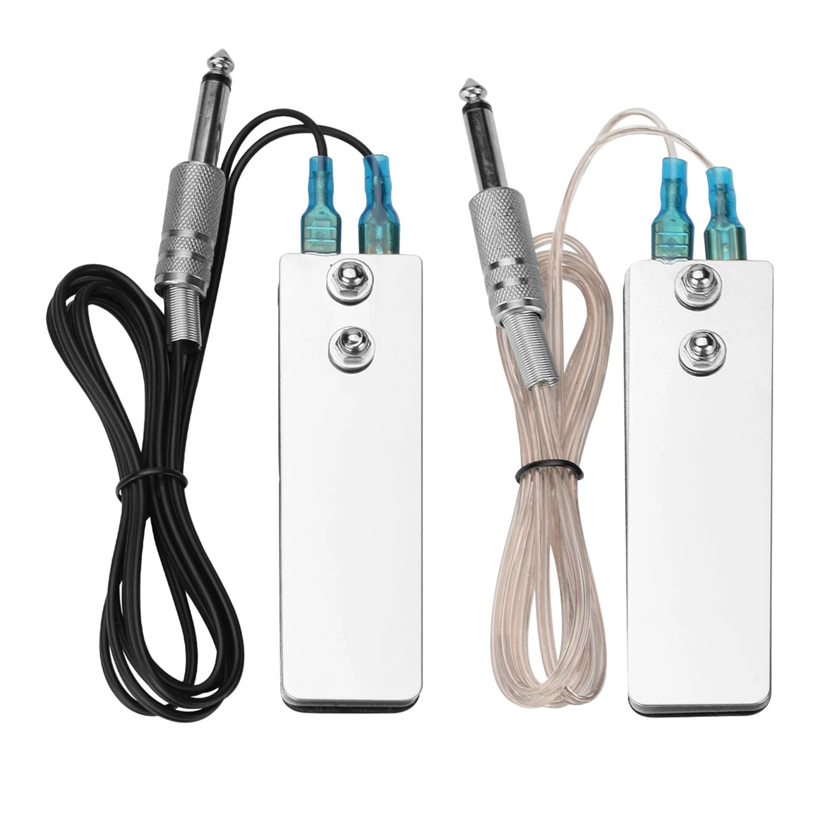 

2pcs Stainless Steel Tattoo Foot Pedal Switch 4M Silicone Cable Anti Slip For Tattoo Machine Power Supply Professional Equipment