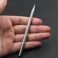 High Quality Leather Craft Goods Making DIY Marker Leather Carving Art Positioning Scribing Stroke Tool Stainless Steel Pen Draw