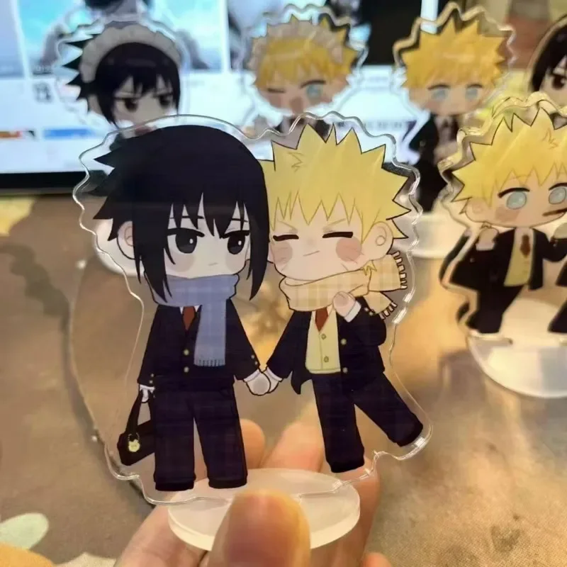 NARUTO Acrylic Stand Figure Uzumaki Naruto Uchiha Sasuke Anime Peripherals Cute Originality Good-looking Desktop Ornament New