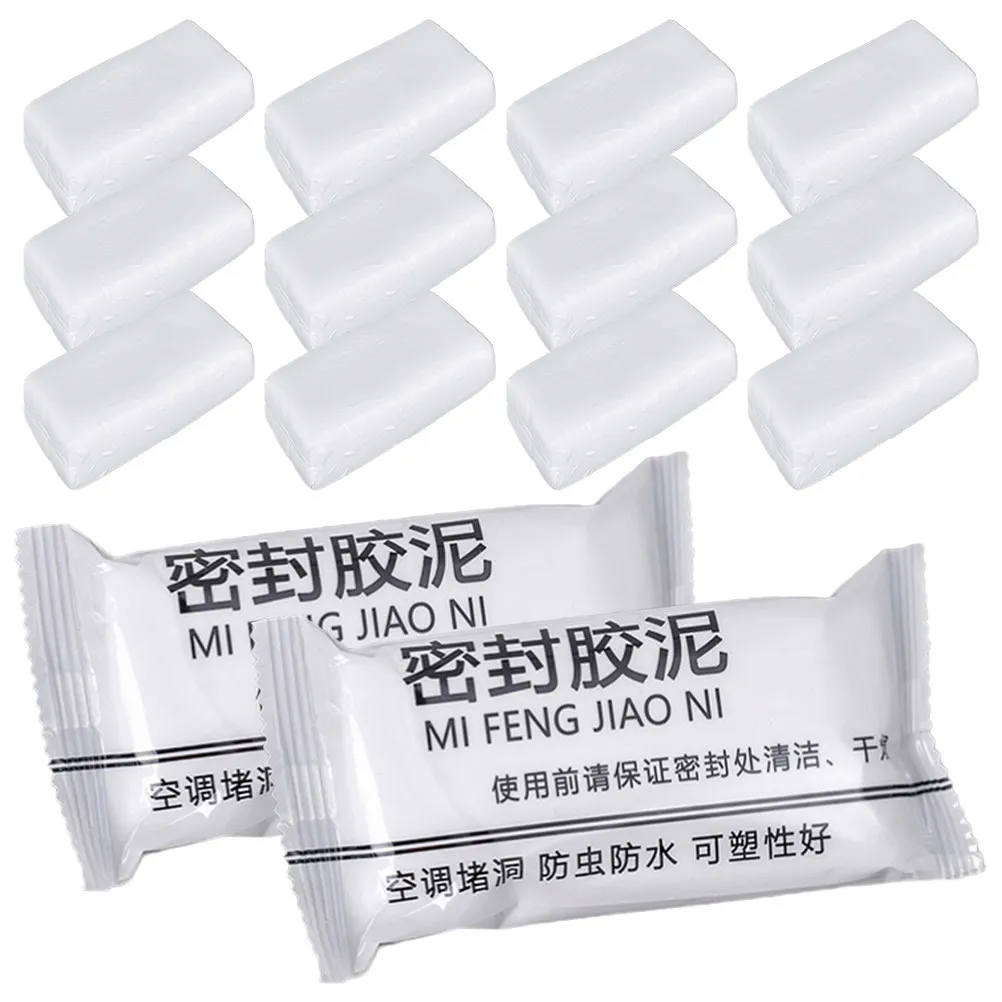 

20 шт. Премиум-каучуковая глина для герметизации трещин в стенах и трубах, огнестойкий клей-герметик, незаменимый ремонтный материал для квартиры