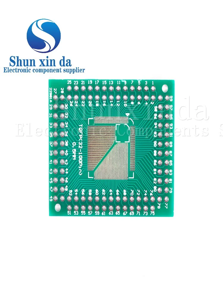 10 قطعة FQFP TQFP LQFP 32 44 80 100 64 إلى DIP نقل مجلس DIP لوحة إبرية الملعب IC لوحة محول لوحة تحويل #3