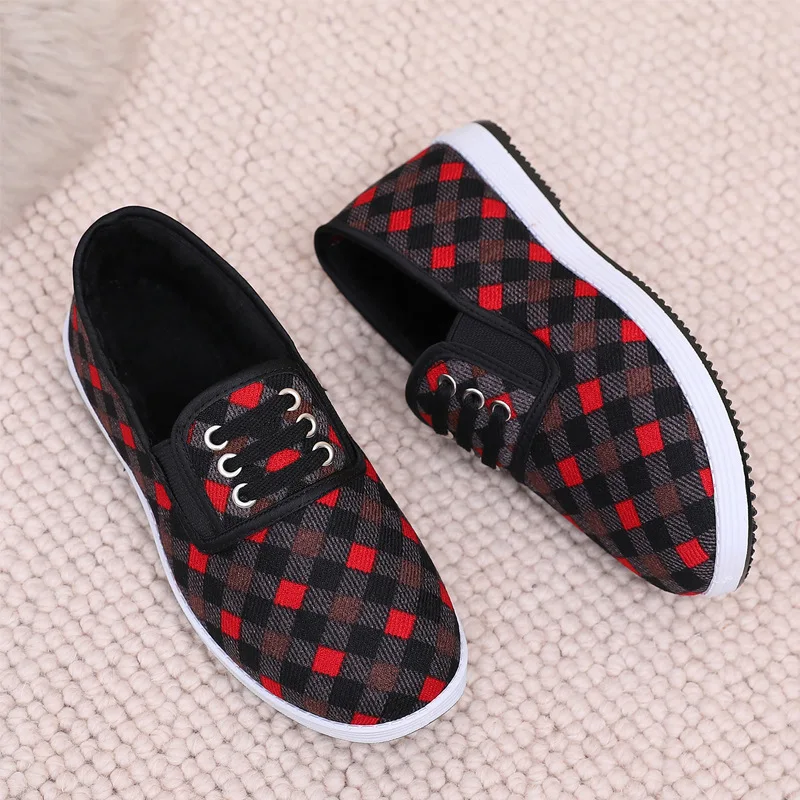 Old Beijing Women's Cloth Shoes Winter New Thickened Warm Anti-slip Soft Bottom Cotton Shoes Fleece Lined Traditional Chinese...