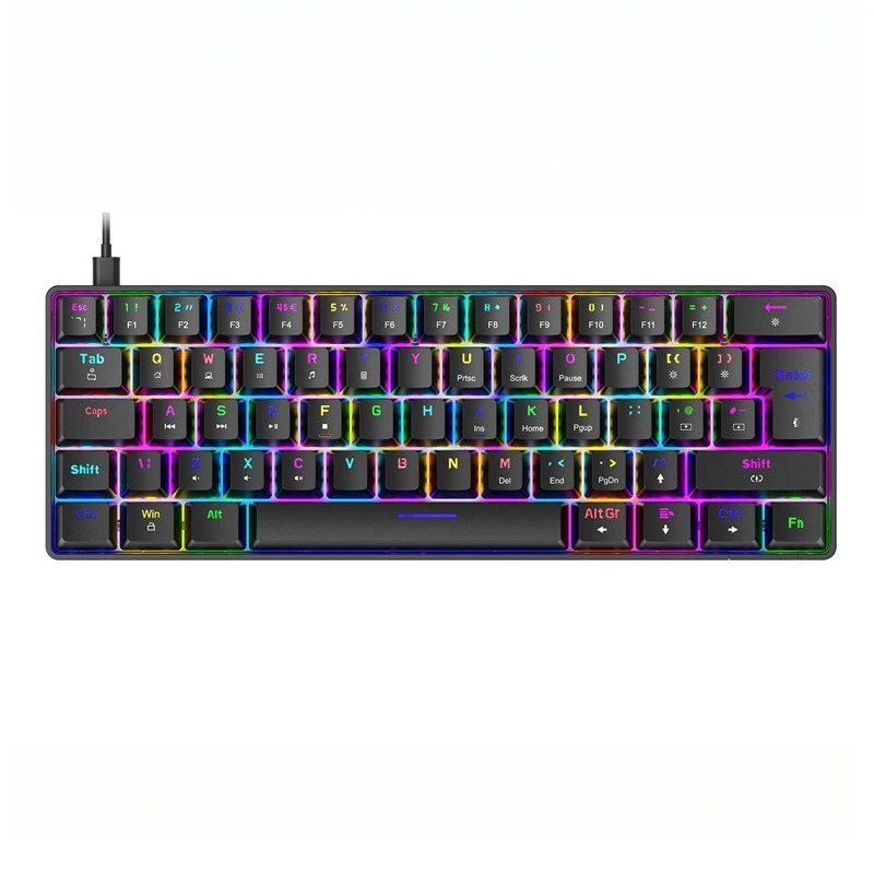 

Luminous mechanical keyboard gaming desktop laptop wired 62-key keyboard