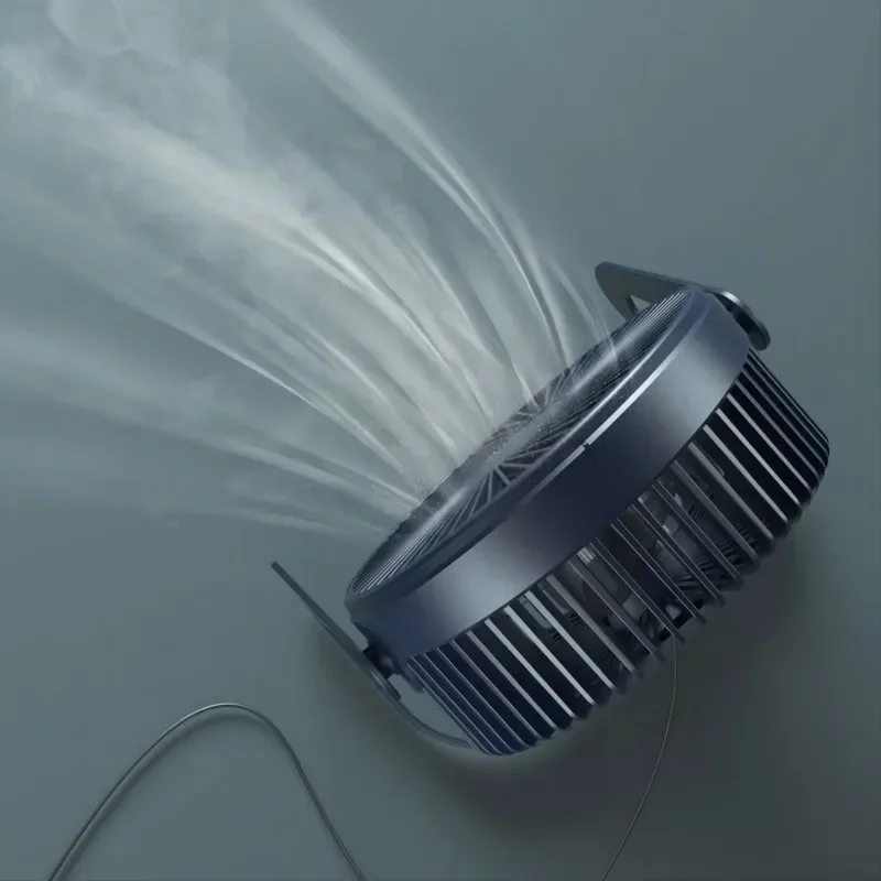 Mini wentylator biurkowy USB 360 stopni, 5 cali, z regulacją nachylenia, mały przenośny wentylator chłodzący, składany wentylator stołowy, wentylator powietrza do domu i biura.