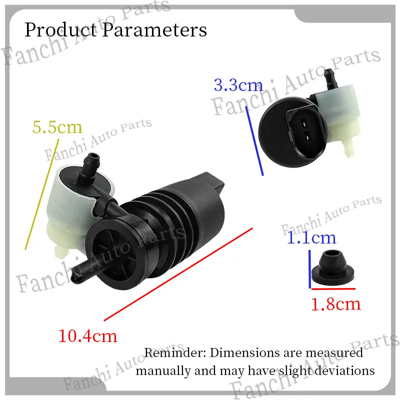 Autoteile Frontscheibenwaschpumpenmotor für BMW Mini R55 R56 R60 F54 F55 F56 OE 67127388349 Hohe Qualität – Detail 5