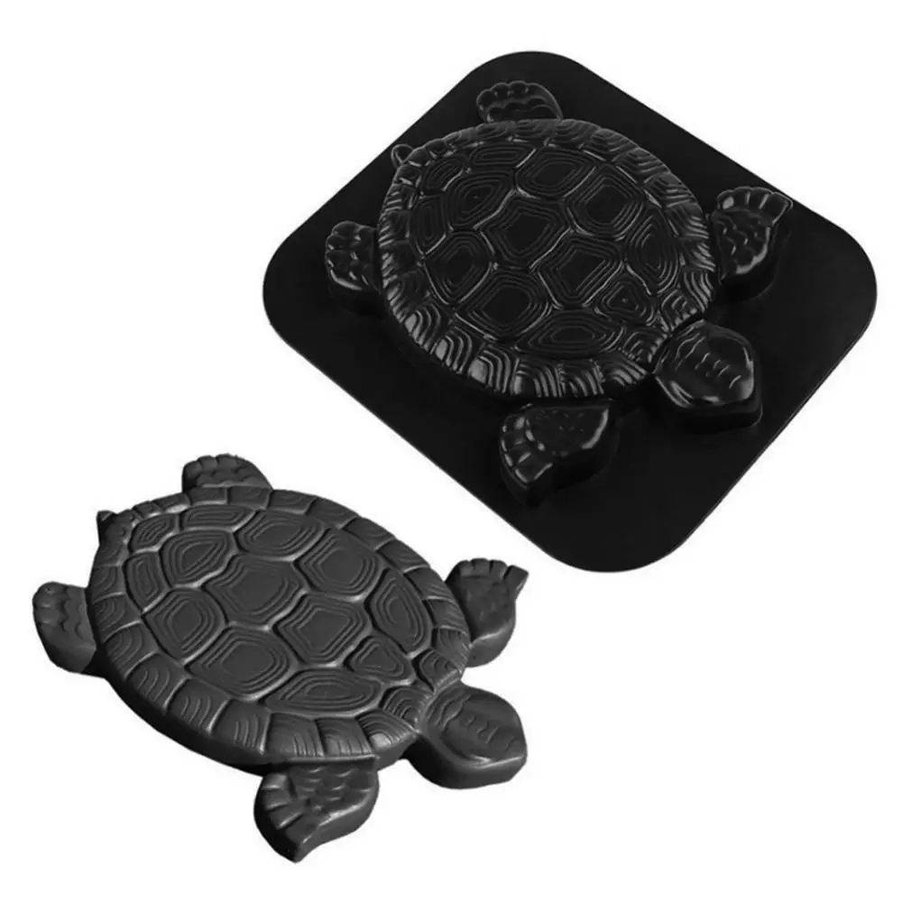 Landscape Stone Tortoise Mold Turtle Mold Simulation Turtle Shaped Garden Path Pavement Stepping Stone Maker Mould Mold Brick