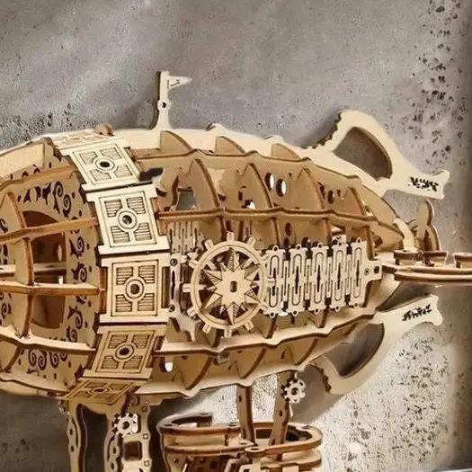 Kreatives DIY 3D-Holz-Marmor-Lauf-Puzzle-Modellbauset für Erwachsene und Jugendliche