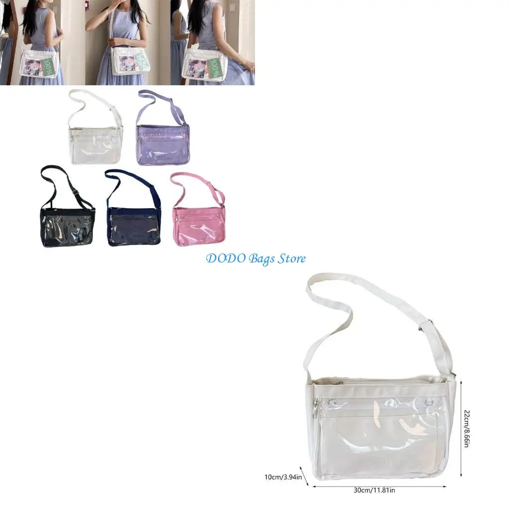 

E8fb японская школьница JK Симпатичная итабаг аниме -униформа холста, сумка по скрещиванию плеча