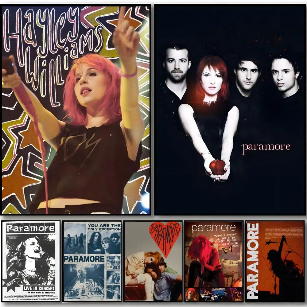 Band P-Paramore Poster HD art sticky wall waterproof home bedroom bar aesthetic decoration