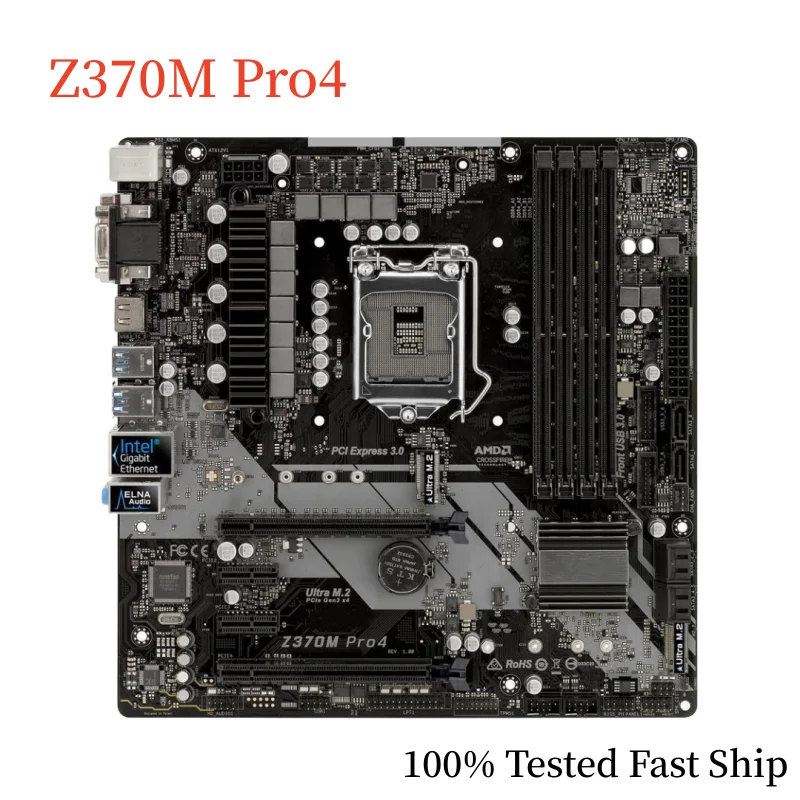 

For Asrock Z370M Pro4 Motherboard Z370 64GB LGA 1150 DDR4 Micro ATX Mainboard 100% Tested Fast Ship