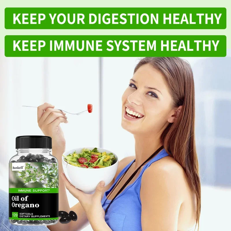 

Oregano Oil Softgels - Promotes Digestion & Intestinal Health, Digestive & Immune Health, Antioxidant - 120PCS