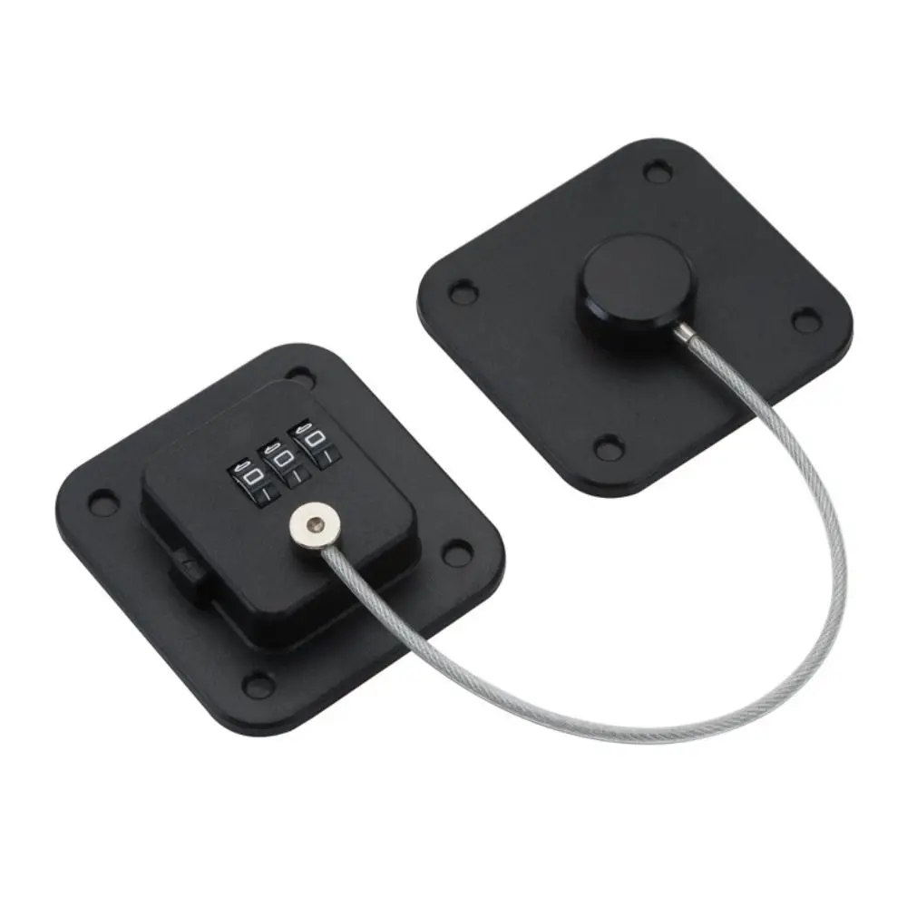 

Solid 3-digit Window Password Lock with Adhesive Black/white Baby Safety Lock No Punching ABS Coded Lock Drawer