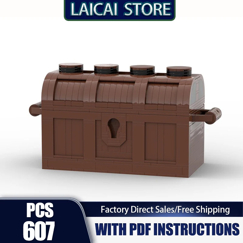 Creative Series Moc Building Bricks Island Treasure Chest Model Building Technology Modular Blocks Construstion Toy Holiday Gift