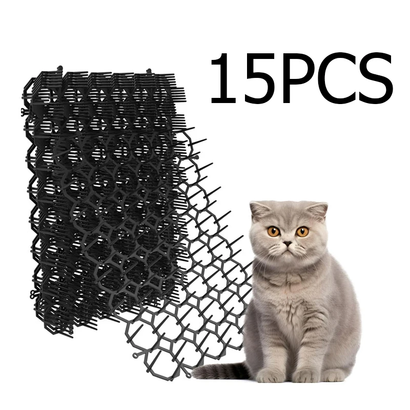 12-pack Kat Afschrikmiddel Mat Scat Mat Spikes Planten Binnenmeubilair Buiten Tuinhek Huisdier Repellent Barrière Katten Repeller Hond