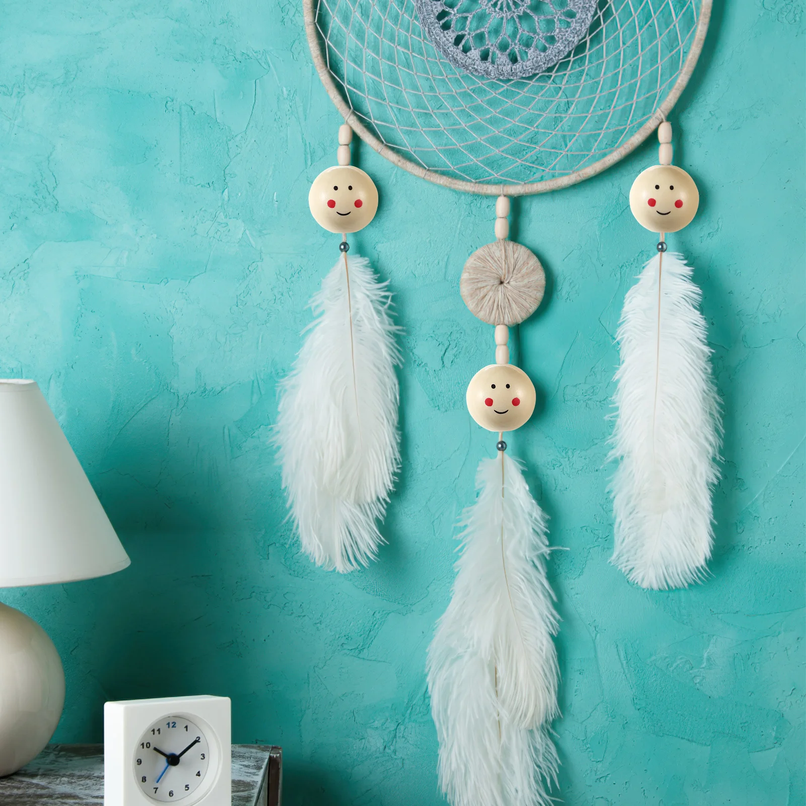 

20 pcs Smile Face Wood Natural Wooden For Diy Craft Jewelry Making Keyring Pendant Decor Accessories Smile Face Wooden Beads Diy