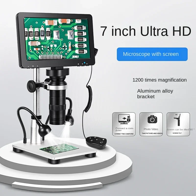 7 inch screen digital microscope eyepiece electronics