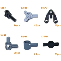 Technical Part MOC Axle Bushing Shaft Hole Connector Peg Cross Building Blocks 6553 10197 22961 27940 57585 58177