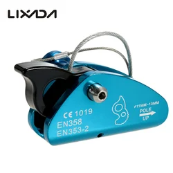 Lixada Climbing Fall Protection Rescue Rope Grab Aluminum with Spring Tensioned Pin Easy Rope Installation