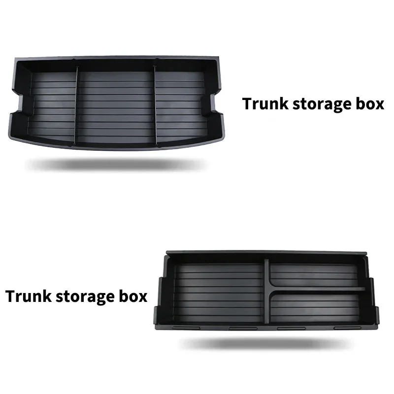 For BYD Yuan Plus ATTO 3 Car Trunk Storage with Lid Trunk Baffle Fill Box Invisible Storage Box Car Modification Accessories