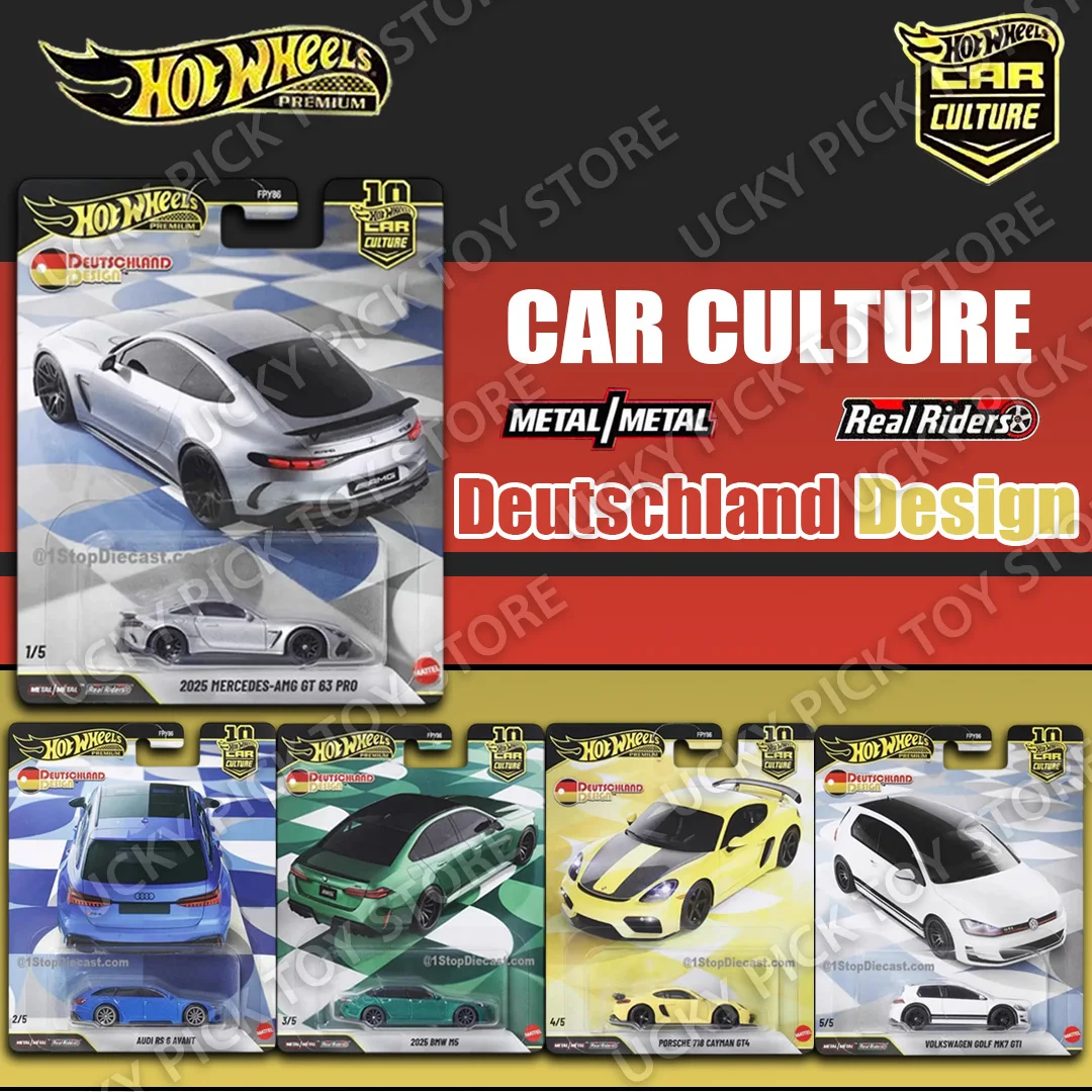 Hot Wheels Premium Druckguss-Automodell Deutschland Design Mercedes Audi BMW Porsche Volkswagen Sammlerstück