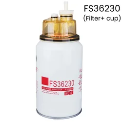 FS36230 Diesel Filter For Cummins Engine 91FG206 5300516 Fuel Filter Element With Cup Fuel Water Separation