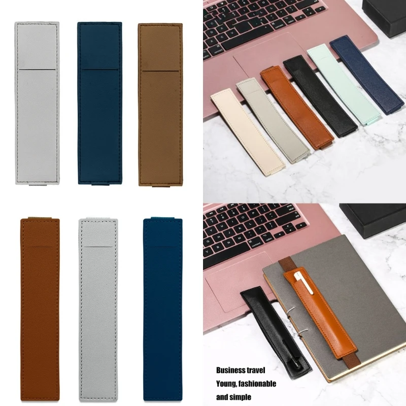 3Pcs Adjustable Elastic Band Pen Holders For Hardcover Notebooks Journals Planner, Pen Pouches Leather Pen Sleeve