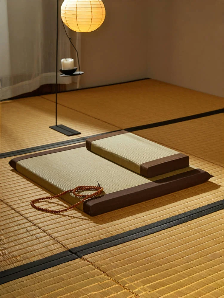 

Tatami Zafu and Zabuton Meditation Cushion Set - Yoga, Meditation Seat Cushion Floor Seating Buddha Cushions Straw Mat