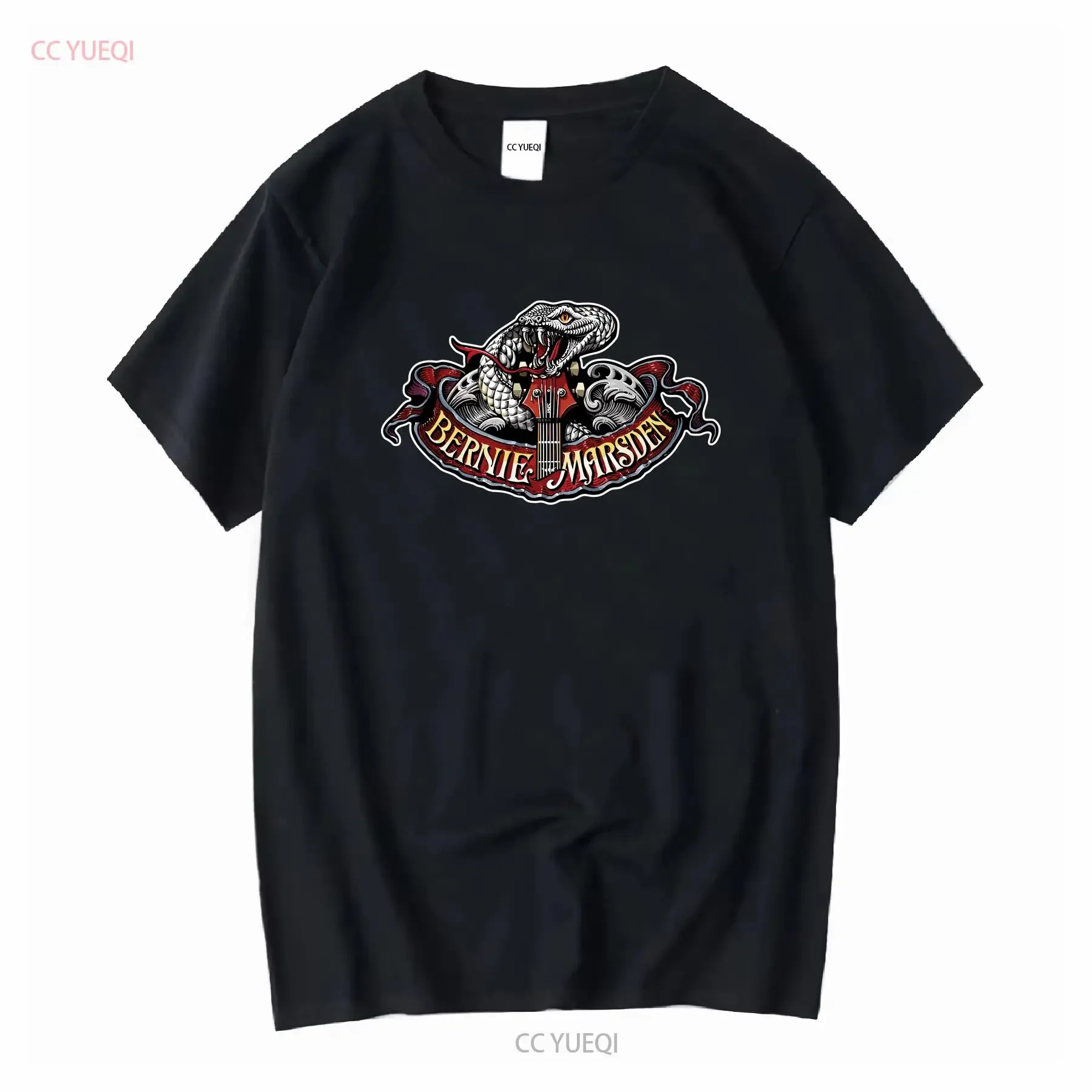 Camiseta WHITESNAKE BERNIE MARSDEN de algodón, talla S a 4XL, 3A793, estilo vintage, lavado, streetwear, elegante, elástica, transpirable, unisex