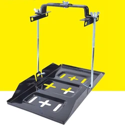 Car Battery Fixing Holder Kit Auto Battery Tray Storage Clamp Battery Holder Bracket Kit Adjustable Clamp for Car Automotive RV