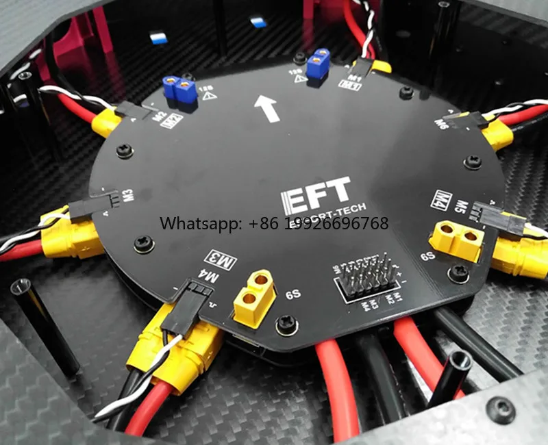

EFT 480A 12S плата распределения питания большого тока PDB плата для шестиосевого робота DIY сельскохозяйственного производителя