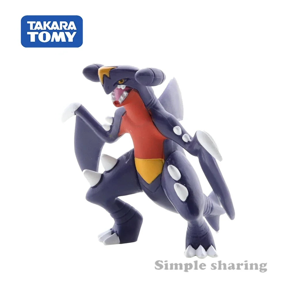 Takara Tomy Tomica Pokemon kieszonkowe potwory Moncolle MS-22 Gaburiasu 3-5cm Mini żywica Anime rysunek zabawki dla dzieci kolekcjonerskie