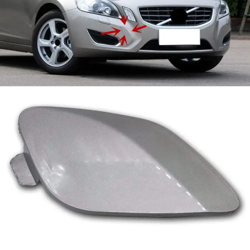 30795007 Car Right Front Bumper Tow Hook Eye Cap Cover Lid Fit For Volvo S60 2011 2012 2013