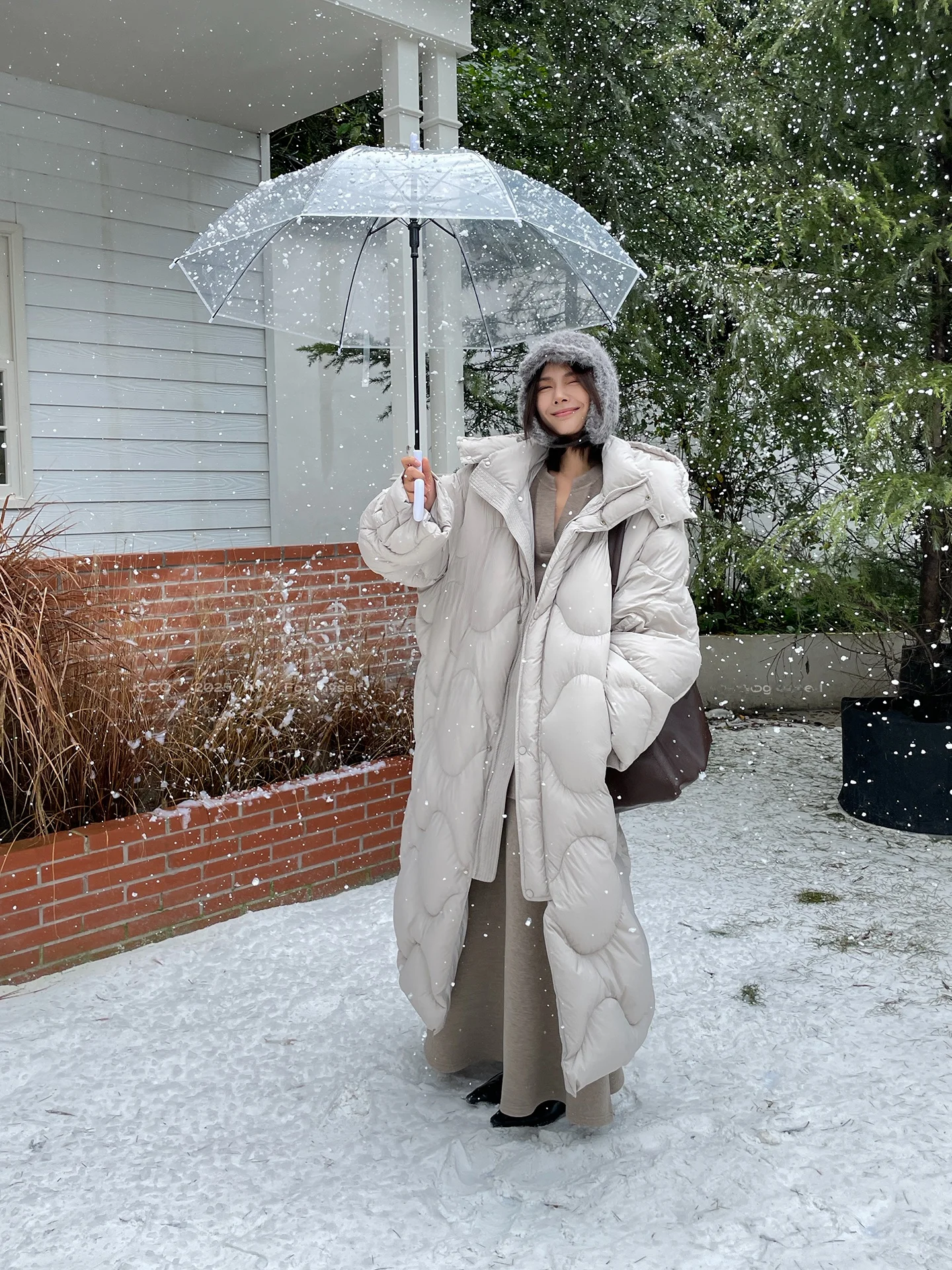 

Пуховик JCCC Shadow Long с капюшоном, 90% белый утиный пух, утолщенный, с воротником-стойкой, свободный крой, теплый, осенне-зимняя верхняя одежда