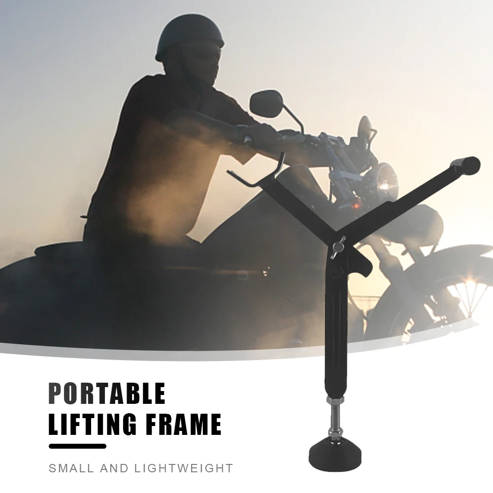 Motorcycle Jack Kickstand Portable Wheel Support Side Stand Paddock Labor Saving Lifter Frame Cleaning Maintenance Accessories