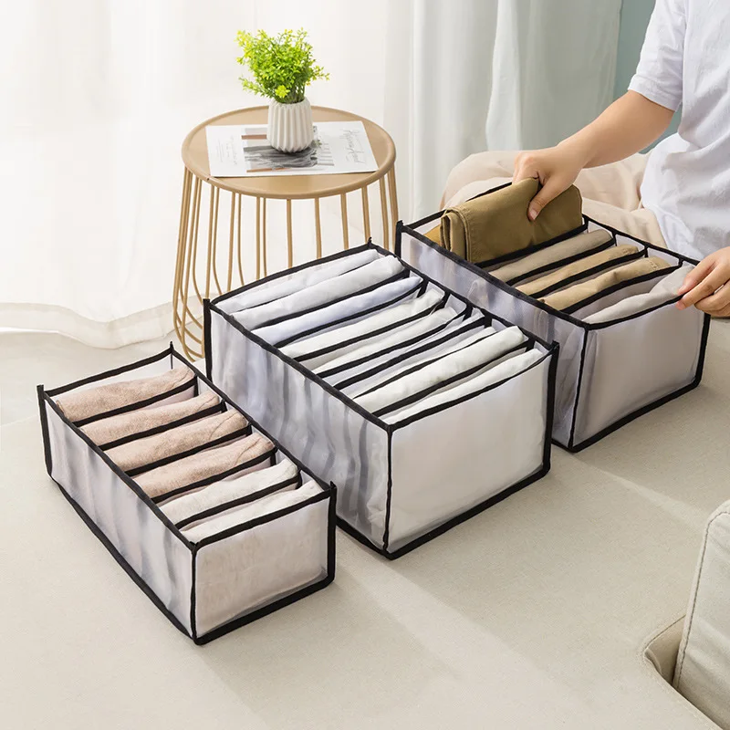 Jeans organization storage box closet organization clothing organization system drawer organization cabinet pants storage organi