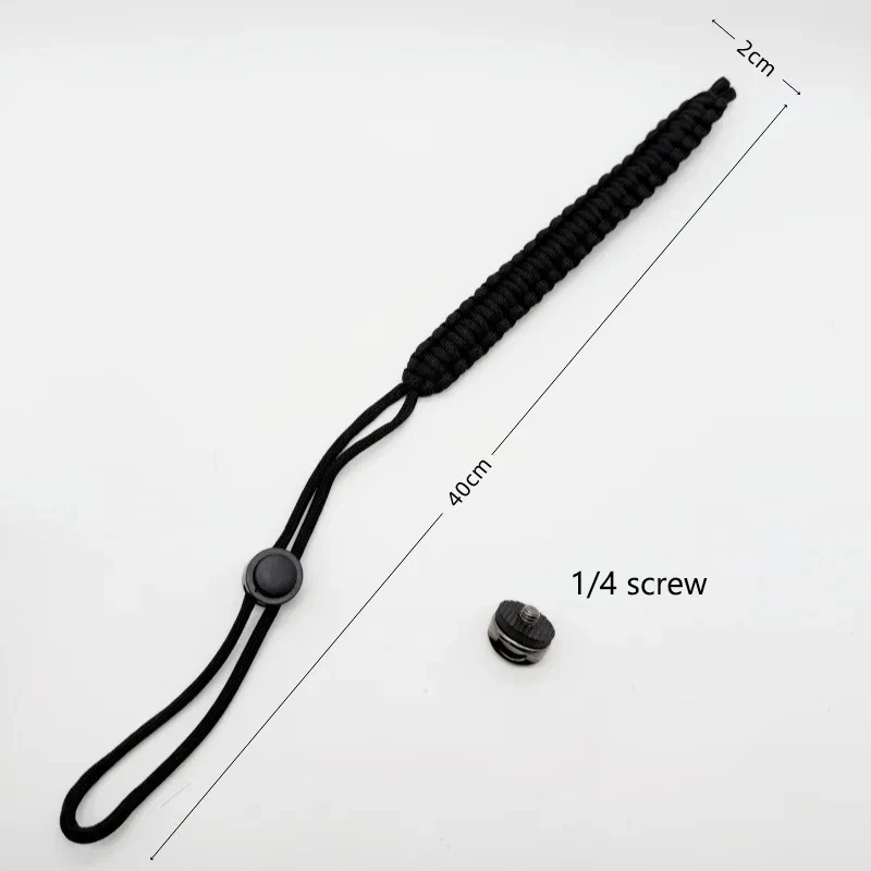 لملحقات Gopro حزام معصم منسوج مضاد للفقدان + برغي 1/4 لـ GoPro 13 12 11 10 DJI OSMO Action 5 4 Insta360 X5 X4 X3 #3