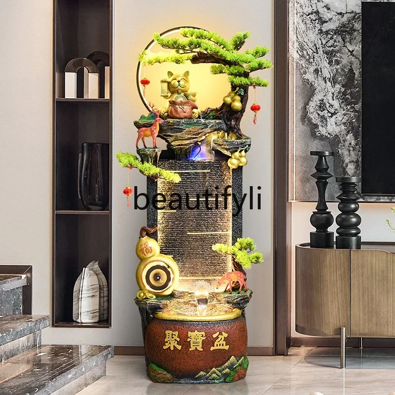D178  Feng Shui circulation flow ornament living room entrance office water feature decoration housewarming